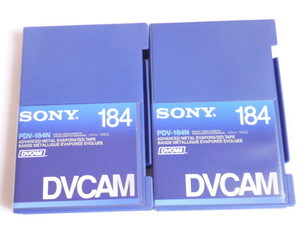 未使用◆SONY/ソニー　DVテープ　PDV-184N ２本　HDV・DVCAM・DVテープ