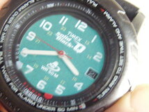 電池交換◆タイメックス timex Solid Black Q INDIGLO H7 クオーツ腕時計_画像6