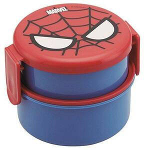  Человек-паук коробка для завтрака 2 уровень ланч box круглый MARVEL kawaii герой ske-ta-