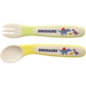 tinosaurus baby spoon Fork set DINOSAURS PICTURE BOOK dinosaur ske-ta-