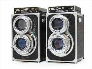 ◆◇RICOH リコー RICOHFLEX リコーフレックス MODEL VI / MODEL VII 2台セット 80mm F3.5 二眼レフ ジャンク◇◆