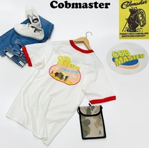 未使用品 /L/ Cobmaster レッド パックトゥザレジャー リンガー半袖Tシャツ アウトドアキャンプ カジュアルメンズレディース コブマスター_画像1