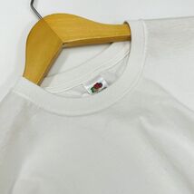 未使用品 /S/ FRUIT OF THE LOOM ホワイト 半袖Tシャツ メンズ レディース カジュアル アウトドア キャンプ スポーツ フルーツオブザルーム_画像3