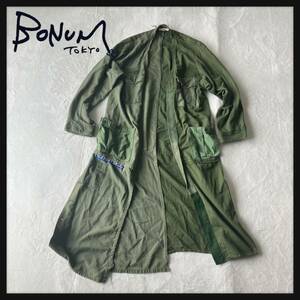 [ super-discount rare ]BONUMbonam the US armed forces the truth thing remake military long coat feather weave no color maxi height OG107 repeated construction one point thing 