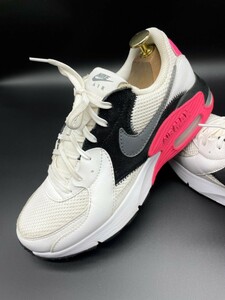 衝撃プライス！『フリーク待望モデル！』【NIKE ナイキ/エアマックス エクシー】高級ハイテクスニーカー！白黒ピンク/jp24.5cm！11.27