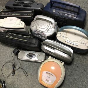 SONY TOSHIBA AIWA ZERO Victor CTS LO-D TDK その他　CD ラジカセ ラジオ ラジオカセットレコーダー 大量セット10台