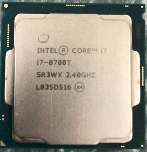 インテル Core i7-8700T　BIOS確認済み