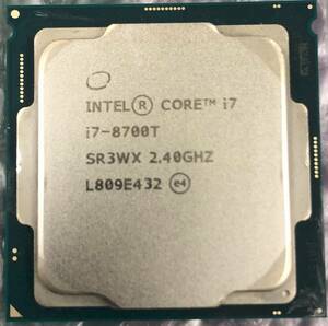 インテル Core i7-8700T　BIOS確認済み　2