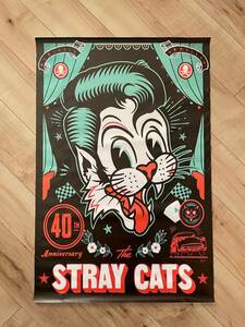 ストレイキャッツ ポスター ブライアンセッツァー ロカビリー stray cats brian setzer 50s ビンテージ　インテリア