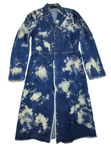 n50837-ap 中古▼ALEXANDER MCQUEEN アレキサンダー・マックイーン 96AW Bleached Denim Coat ブリーチ加工 デニムコート [126-231116]_画像1