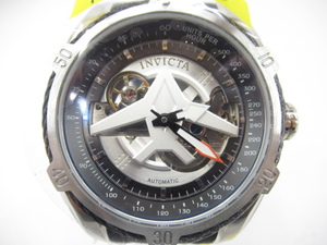 s60503-ap [送料950円]中古◇INVICTA インビクタ Aviator AUTOMATIC 自動巻き 28167 腕時計 シルバー ブラック [155-231114]