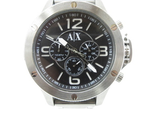 k70585-ap [送料650円]中古◇ARMANI EXCHANGE アルマーニ エクスチェンジ AX1501 クォーツ クロノグラフ アナログ 腕時計 [155-231125]