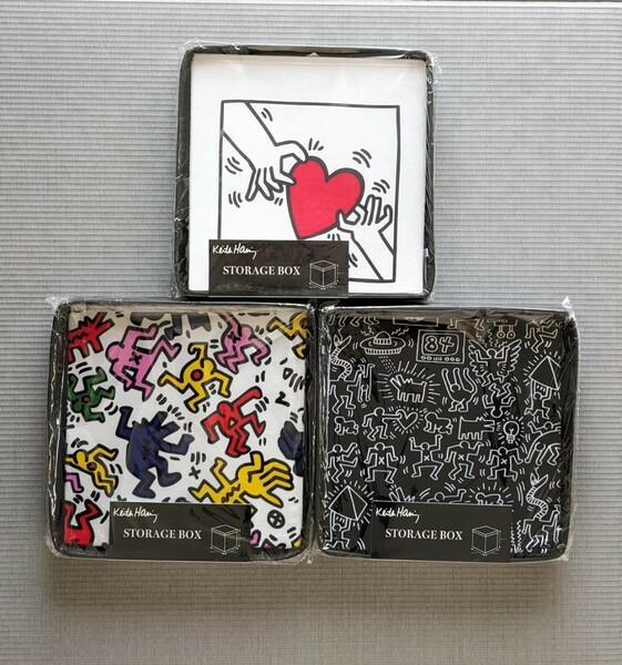新品 Keith Haring 収納ボックス 3点セット BOX キースヘリング まとめ売り