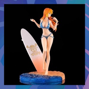 ONE PIECE ワンピース　ナミ　アニメ　フィギュア　ビーチサーフィンナミ水着ver　※海外品※　箱ナシ