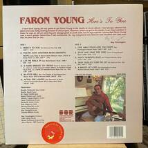 【US盤Org.レア】Faron Young Here’s To You (1988) Step One Records SOR-0040 Buddy Emmons参加 希少タイトル_画像2
