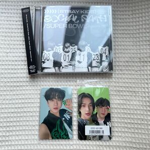stray kids ストレイキッズ SOCIAL PATH 通常盤 開封済みとトレカ2枚 チャンビン ヒョンジン