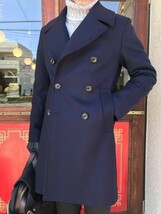 Sealup シーラップ　GENOVA Melton Wool Pea Coat　Pコート　ネイビー　46 新品　　ボーイズマーケット　ユナイテッドアローズ　ビームス _画像3