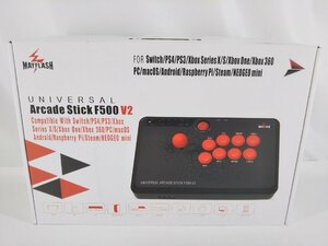 アーケードスティック F500V2 アーケードコントローラー switch/PS4/PS3/XBOX/PC用 中古現状品【1円スタート】