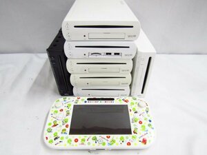 任天堂 WiiU 本体 5個 任天堂 Wii 本体 2個 コントローラー1個 まとめ売り セット売り ジャンク品 ◆3236