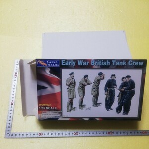 ☆地　1/35 Gecko Models 大戦初期　イギリス　戦車兵　将兵６名　半ズボン半袖と長ズボン長袖　未組立　