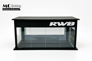 1/64スケール 組み立てLED照明ジオラマショールームRWBガレージ