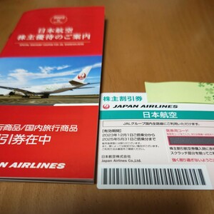 JAL 株主割引券　日本航空 航空券　2023/12/1〜2025/5/31