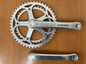 【中古品】SHIMANO シマノ DURA ACE　クランクセット　FC-7400　170ｍｍ（48-39T）コンパクトギア　※クランクキャップ付き