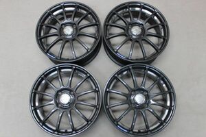 1本色味が異なります YOKOHAMA KREUTZER SERIES XIIi 15インチ 6J +50 PCD 100 4穴 4H 1台分 ヨコハマ クロイツァー 軽量 中古