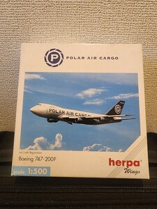 Polar Air Cargo ボーイング BOEING　747-200F HERPA ヘルパ　1:400 航空機模型　完成品　新品　匿名配送