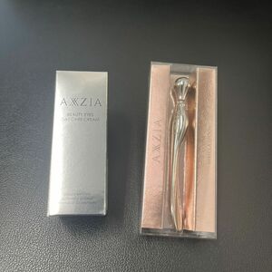 AXXZIA アクシージア ビューティーアイズディケア　目元クリーム+スパチュラスプン付き