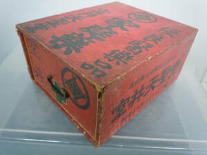 ◆レトロ　薬箱　内部木製　外側紙製　約17ｃｍ×10ｃｍ×20ｃｍ※ジャンク■６０