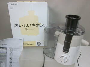 ★⑨　ジューサー・テスコム 「TESCOM/TJ112-W」 　箱、説明書あり　※使用感現状品■80