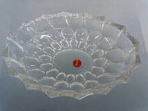 ◆HOYA GLASS　お皿　約4.5ｃｍ×17ｃｍ×12ｃｍ※現状品■６０_画像2