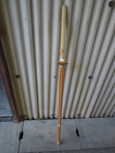 * бамбуковый меч общая длина примерно 117cm царапина * загрязнения есть * Junk #170