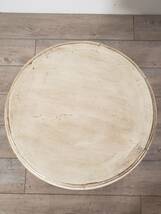 フランス アンティーク　木製 テーブル 　　ミルクペイント　シャビーシック.._画像6