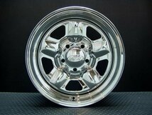 特価 TSW STAR クローム 15X7J+20 5穴114.3 GOODYEAR ナスカー195/80R15 ホイールタイヤ4本セット_画像3