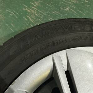 ☆最終値下げ☆14A3☆ダイハツ ホイールカバー付 155/65R14  2018年製 ダンロップ ホイール付き4本セットの画像2