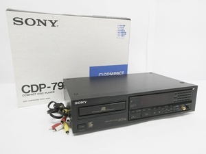 02 67-582076-15 [Y] SONY ソニー CDP-790 CDプレーヤー 箱付き オーディオ機器 旭67