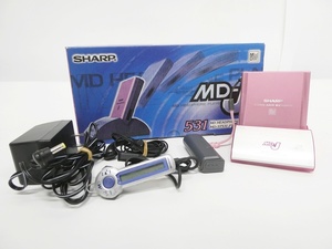 02 67-582078-15 [Y] SHARP シャープ MD ウォークマン MD-ST531 本体 プレーヤー 箱付き 旭67