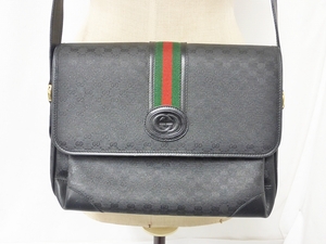 10 28-582734-24 [Y] GUCCI グッチ 001・116・0924 マイクロGG オールドグッチ シェリーライン ショルダーバッグ ファッション 名28 