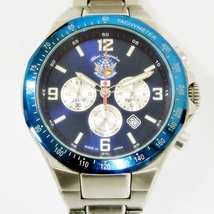 16 38-582553-21 [Y] Kentex ケンテックス JASDF ブルーインパルス 50周年記念 クロノグラフ デイト メンズ 腕時計 福38_画像1
