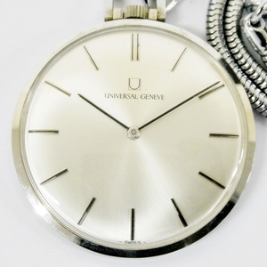 16 37-582568-21 [Y] UNIVERSAL GENEVE ユニバーサル ジュネーブ 856105 手巻き 懐中時計 福37