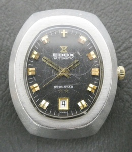 02 67-582969-28 [Y] EDOX エドックス KING STAR キングスター 200249 デイト 自動巻き メンズ 腕時計 本体のみ 旭67