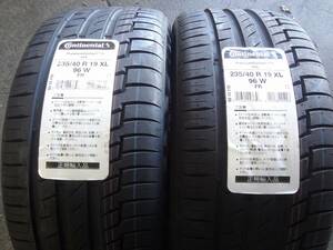 2本セット†　235/40R19　コンチネンタル　235/40-19　VOLマーキング　ボルボ　認証　2022年製特価品　新品　2本で50000円～