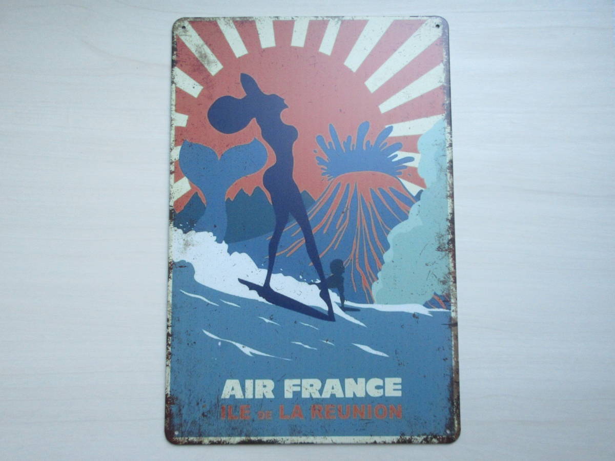 AIR FRANCE antique en seigne エールフランス アンティーク 看板