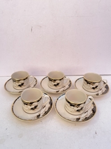 ● コレクター必見 未使用 PICKARD カップ&ソーサー 5客 陶器製 茶器 洋食器 おしゃれ 綺麗 元箱 Kt122_画像1