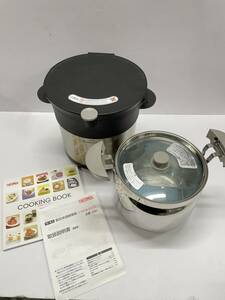 ★未使用品 THERMOS Shuttle Chef サーモス 真空保温調理器 IH200V対応 シャトルシェフ キッチン 調理器具 箱付き W1101●5