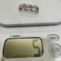 真珠の帯留 アンティーク silver刻印あります アールデコデザイン _画像4