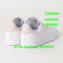 adidas originals 天然皮革 スタンスミス STAN SMITH 白/ピンク 25.0 _画像6