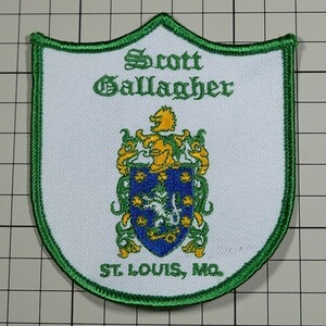 OA206 セントルイス スコット ギャラガー ワッペン パッチ ロゴ エンブレム ST. LOUIS, MO. SCOTT GALLAGHER